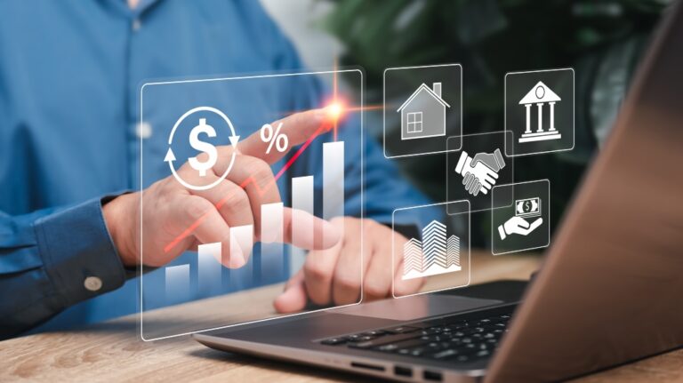 Asset management concept, Businessman Investment