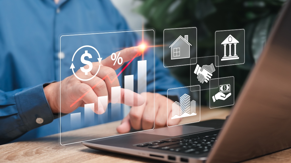 Asset management concept, Businessman Investment